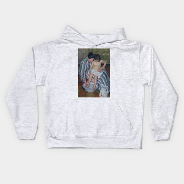 The Child's Bath by Mary Cassatt Kids Hoodie by Classic Art Stall